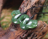 Pekapeka Pendant carved from Hapopo Pounamu - NZ Greenstone