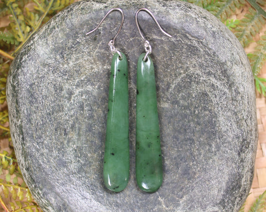 Hapopo Pounamu Earrings