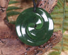 Koru pendant carved from Kawakawa Pounamu - NZ Greenstone
