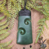 Kawakawa Pounamu Toki with Koru