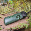 Kawakawa Pounamu Toki with Koru
