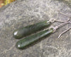 Roimata or Teardrop earrings carved from Rimu Pounamu - NZ Greenstone