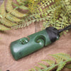 Hapopo Pounamu Toki with Koru - NZ Greenstone