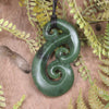 Hammerhead pendant carved from Hapopo Pounamu - NZ Greenstone