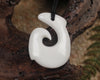 Hei Matau carved from NZ beef bone