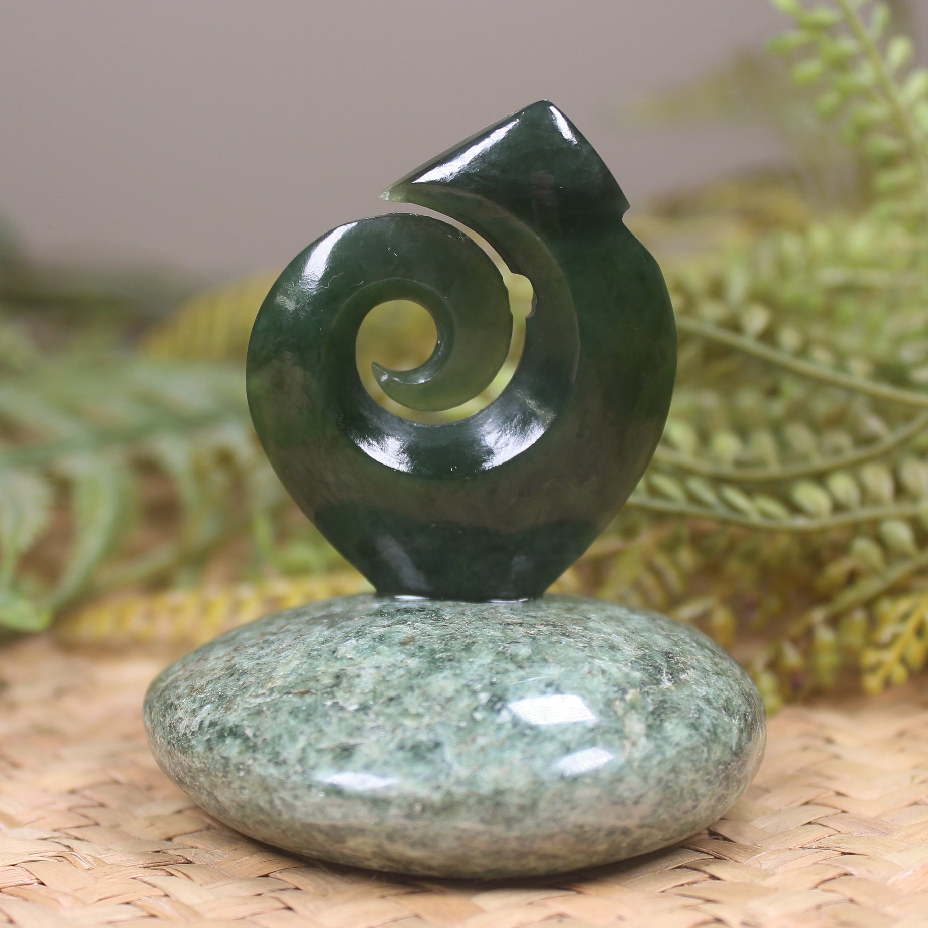 Matau Sculpture carved from Pounamu