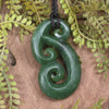 Hammerhead pendant carved from Kawakawa Pounamu - NZ Greenstone