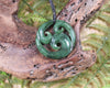 Koru carved from Hapopo Pounamu - NZ Greenstone