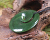 Koru pendant carved from Kawakawa Pounamu - NZ Greenstone
