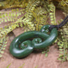 Hammerhead pendant carved from Kawakawa Pounamu - NZ Greenstone