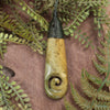 Raukaraka Pounamu Roimata with Koru Pendant - NZ Greenstone