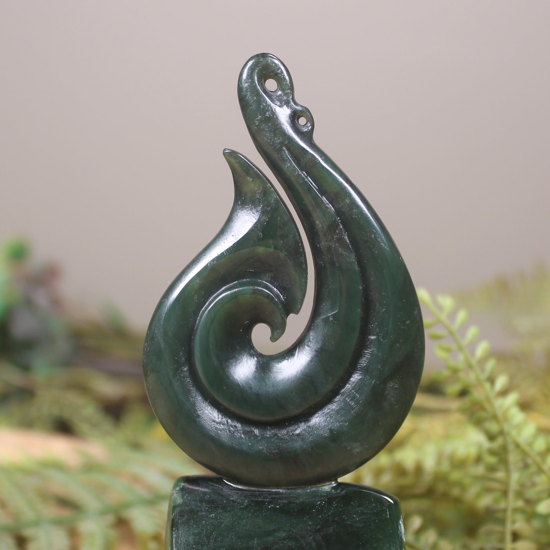 Matau Sculpture carved from Pounamu