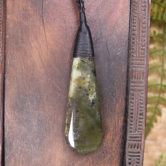 Rimu Pounamu Roimata Pendant - NZ Greenstone