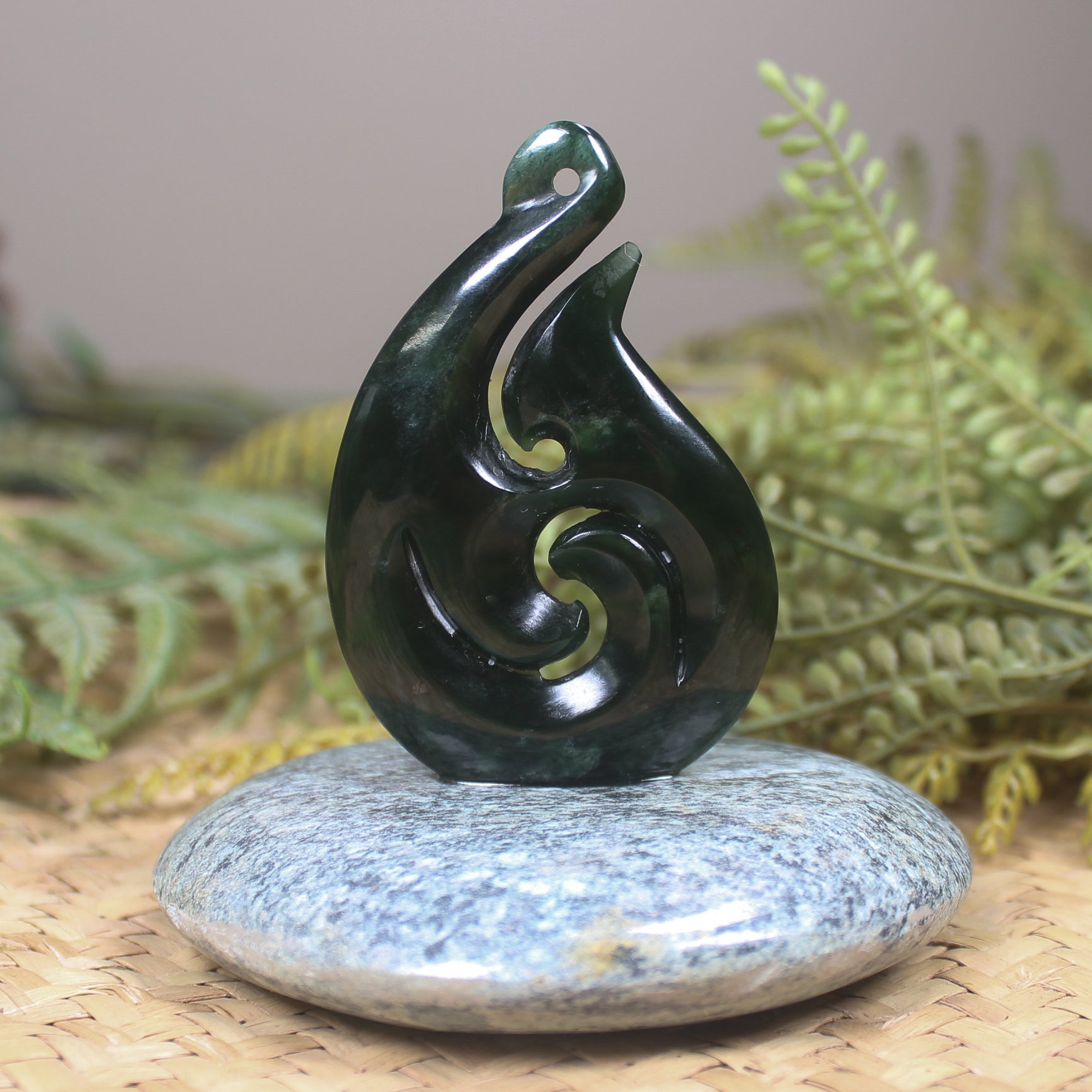 Matau Sculpture carved from Pounamu