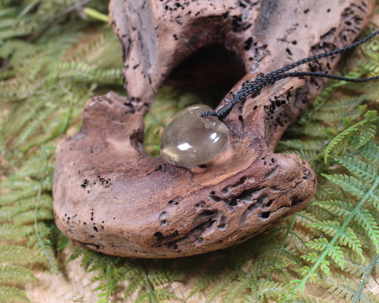 Heart carved from Smokey Quartz