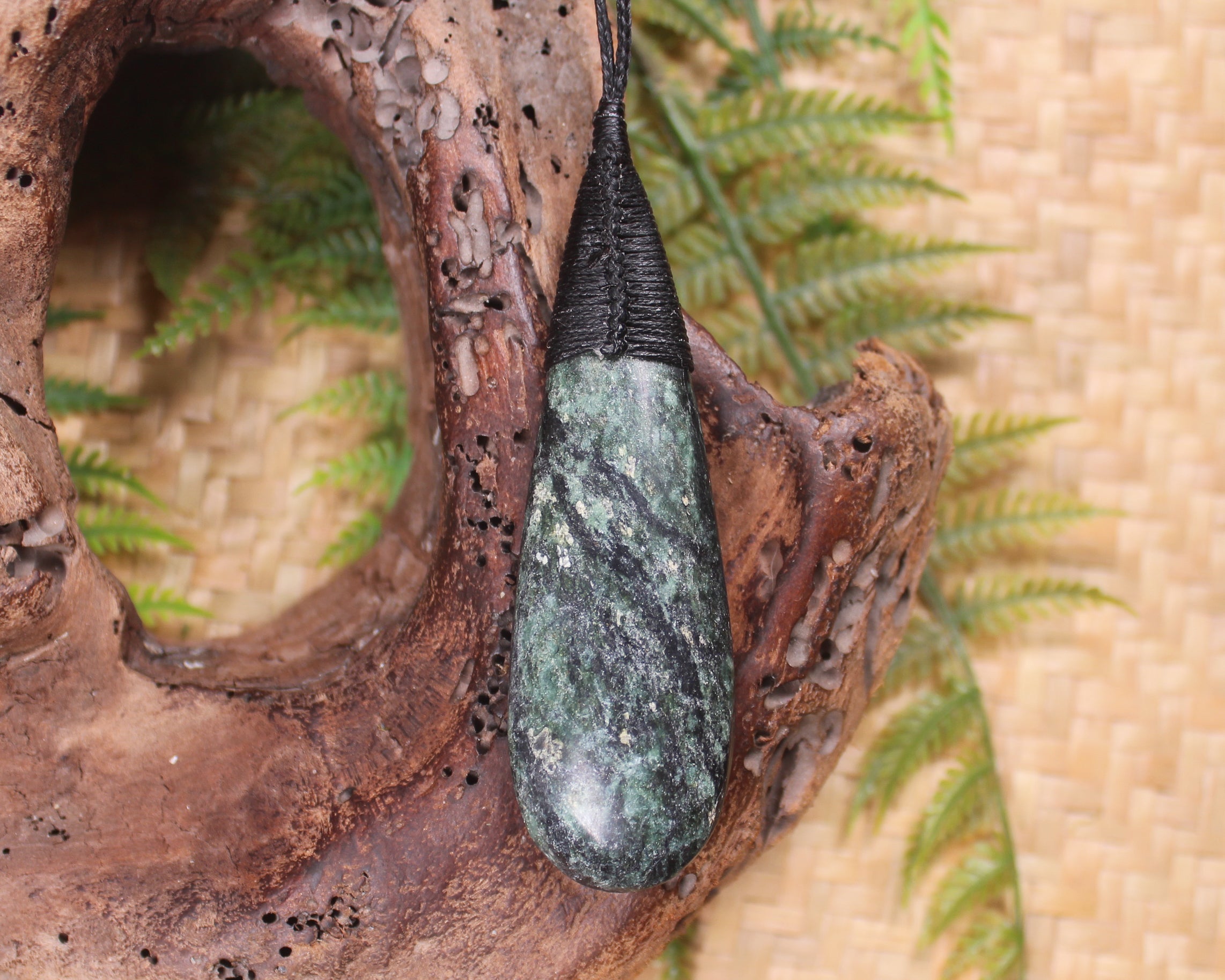 Roimata or Teardrop carved from NZ Serpentine