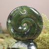 Koru sculpture carved from Kawakawa Pounamu - NZ Greenstone