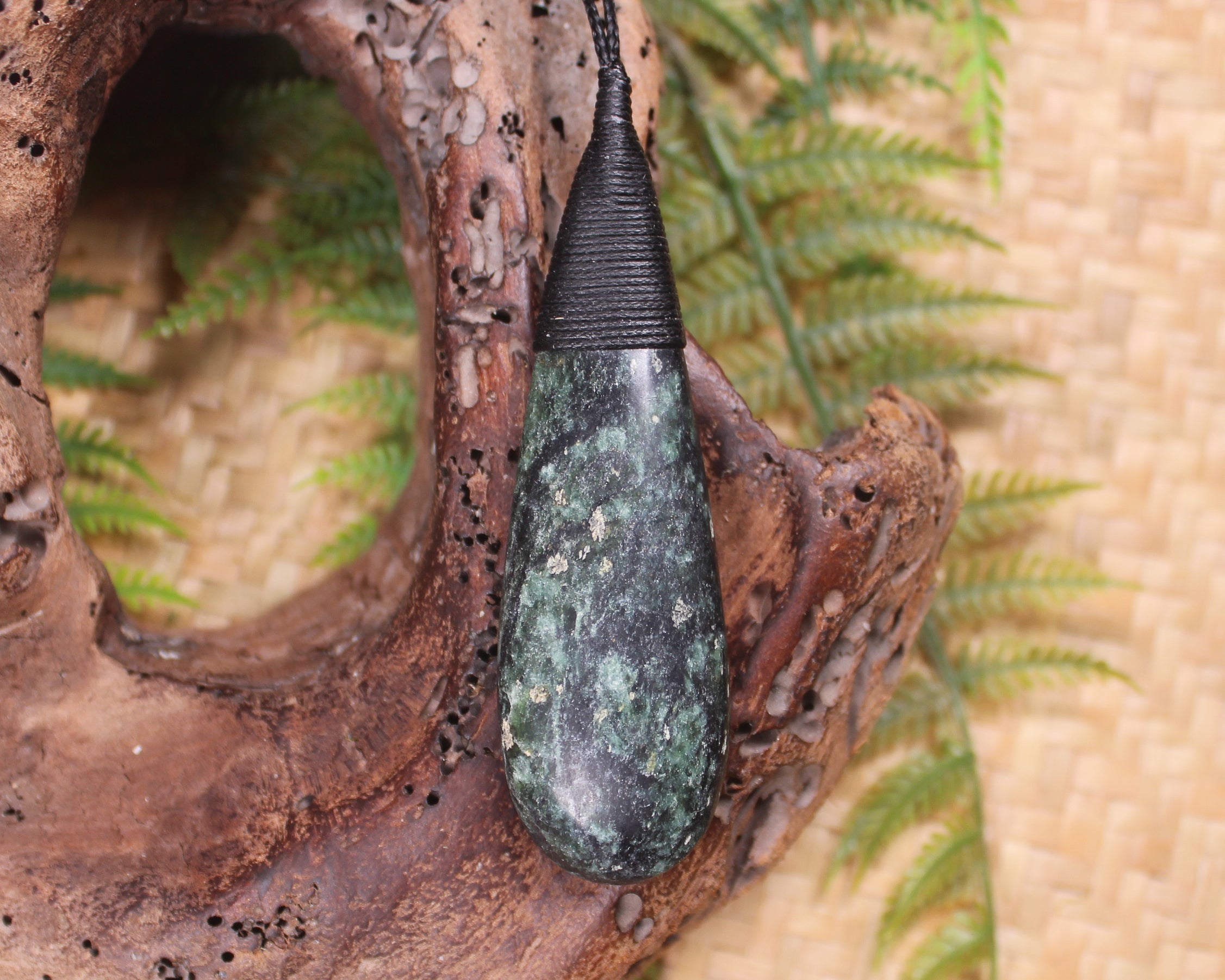 Roimata or Teardrop carved from NZ Serpentine