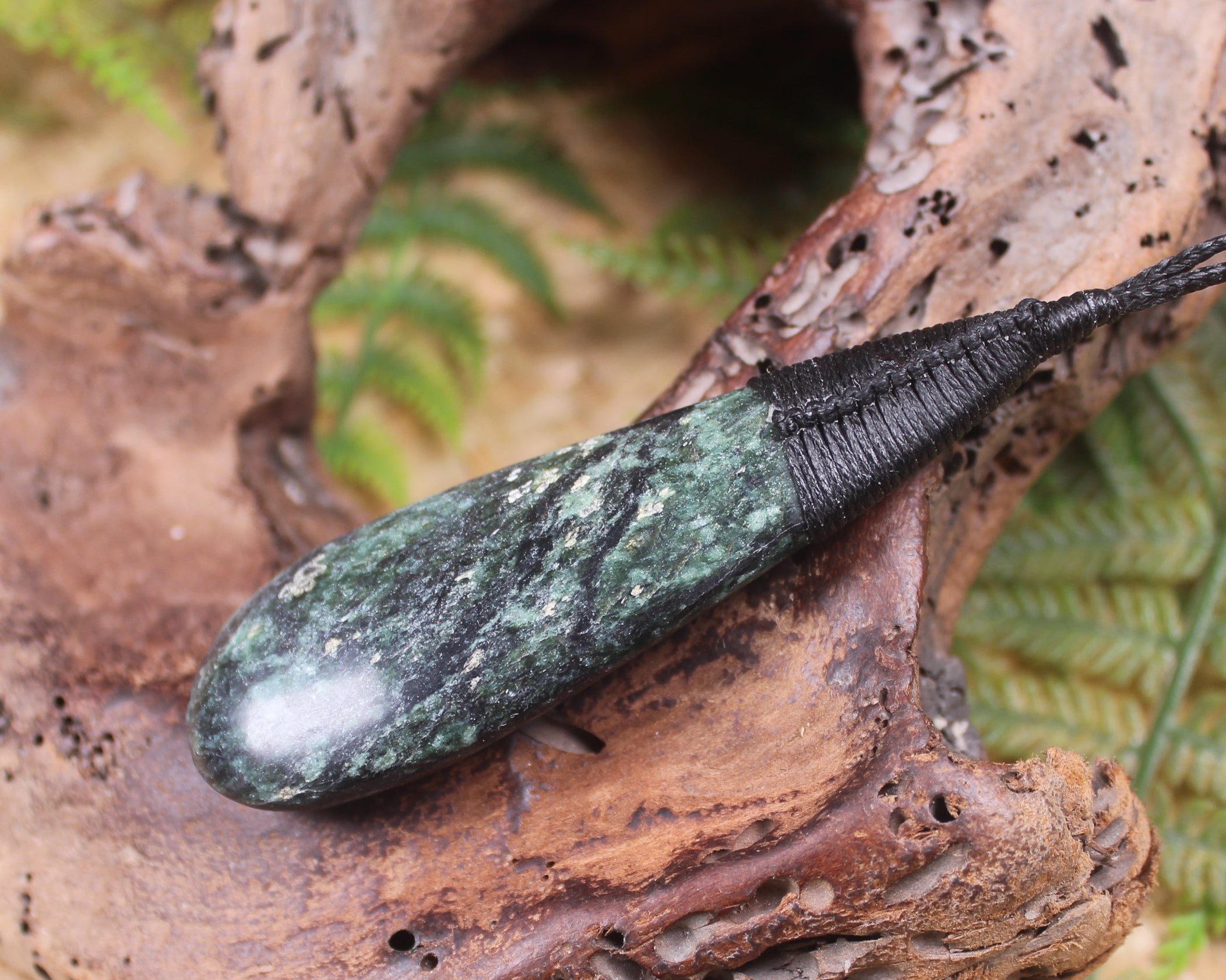 Roimata or Teardrop carved from NZ Serpentine