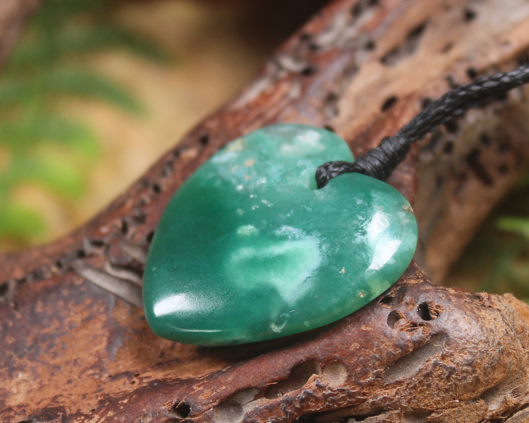Chrysoprase Heart pendant 
