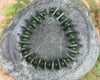 Kawakawa Pounamu Sterling Silver beaded bracelet - NZ Greenstone