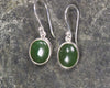 Roimata or Teardrop earrings carved from Kawakawa Pounamu - NZ Greenstone