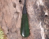 Kawakawa Pounamu Roimata Pendant - NZ Greenstone