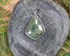 Sterling Silver Greenstone Pendant carved from Flower Jade Pounamu - NZ Greenstone