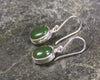 Roimata or Teardrop earrings carved from Kawakawa Pounamu - NZ Greenstone