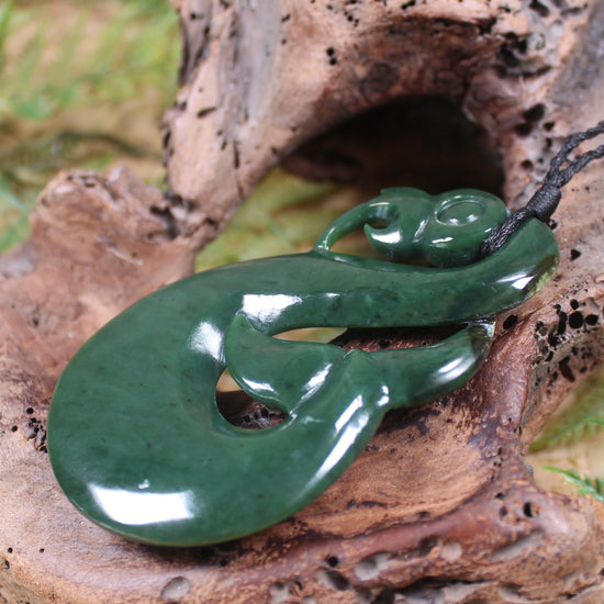 Manaia carved from Kawakawa Pounamu - NZ Greenstone