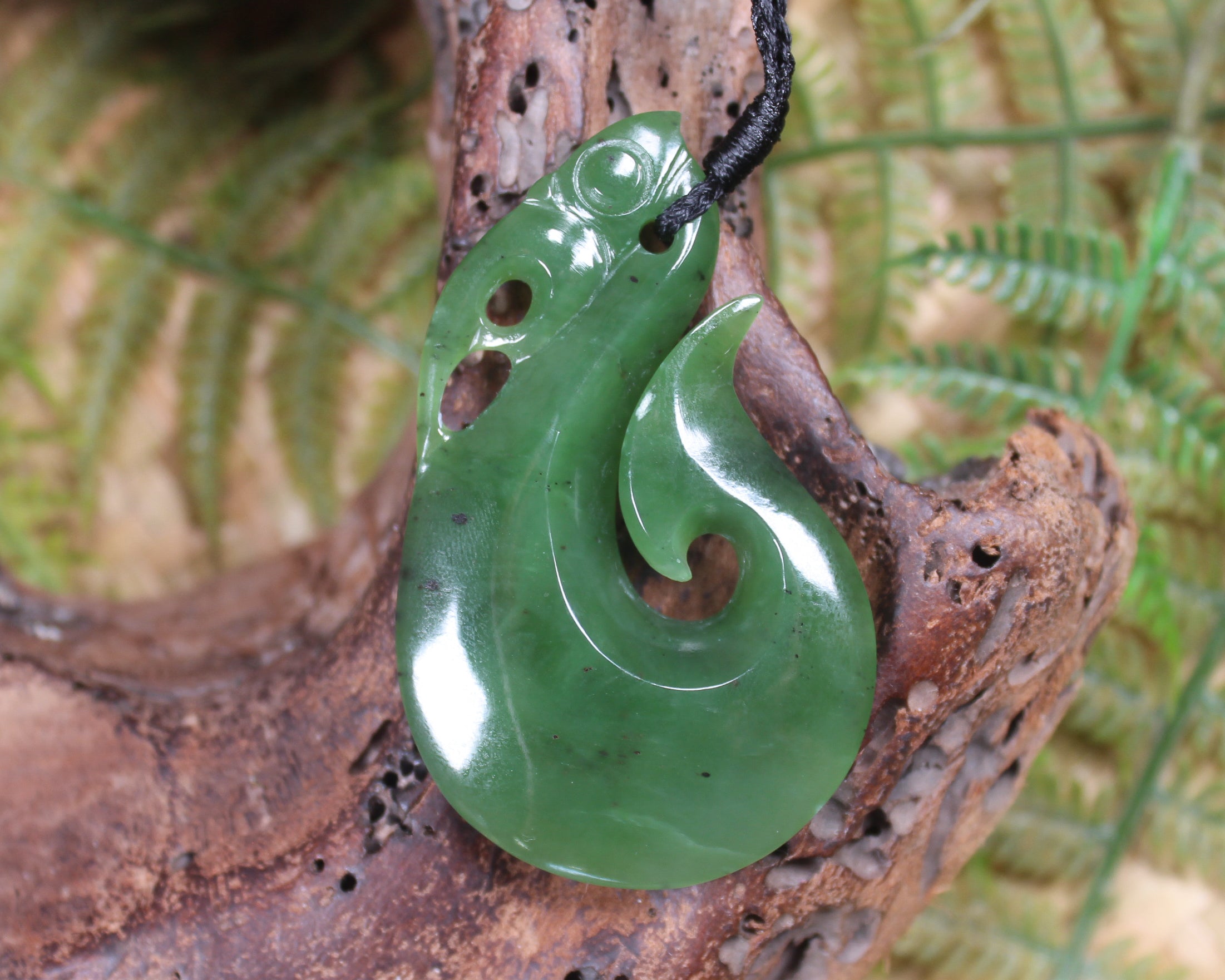 Manaia carved from Hapopo Pounamu - NZ Greenstone