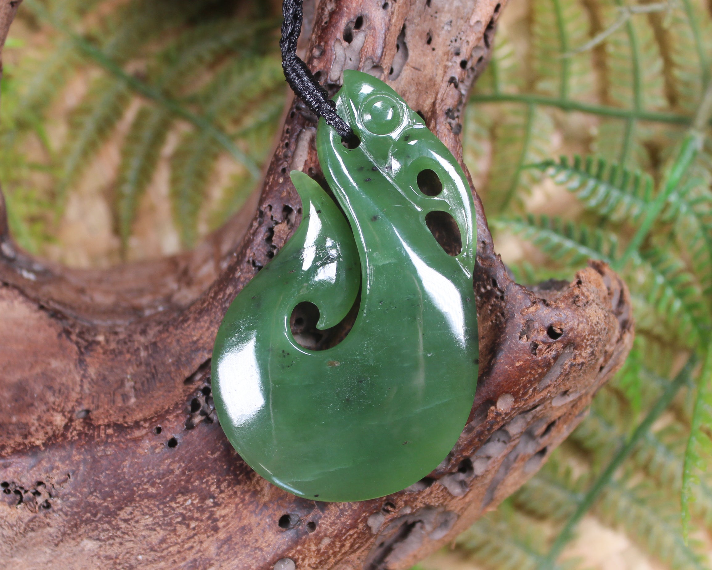 Manaia carved from Hapopo Pounamu - NZ Greenstone