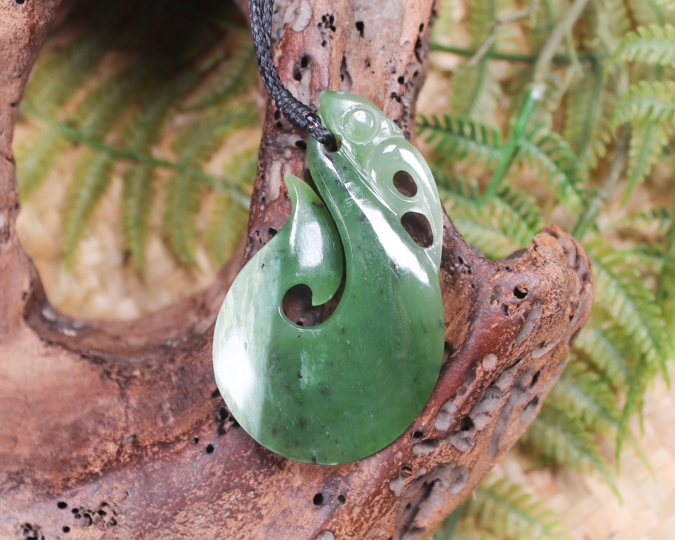 Manaia carved from Hapopo Pounamu - NZ Greenstone