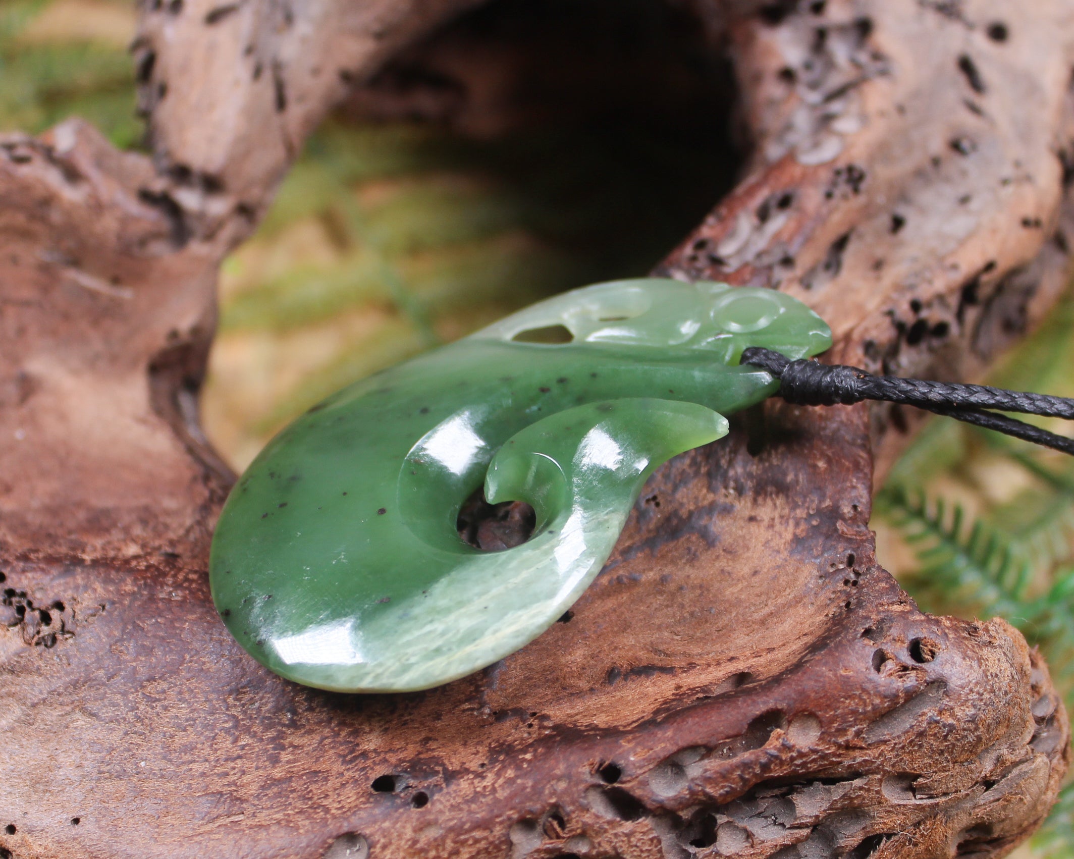 Manaia carved from Hapopo Pounamu - NZ Greenstone