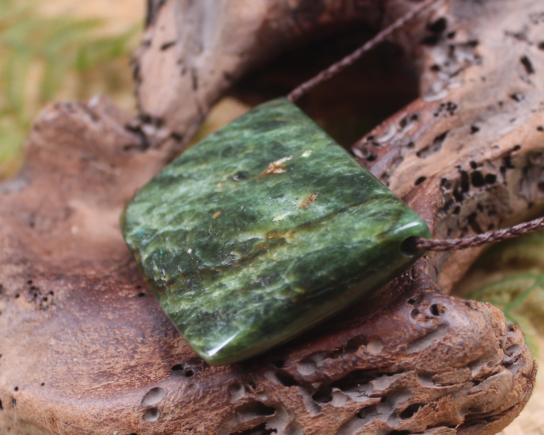 Breastplate or Shield carved from Hapopo Pounamu - NZ Greenstone