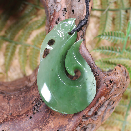 Manaia carved from Hapopo Pounamu - NZ Greenstone