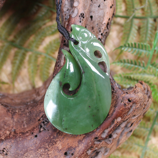 Manaia carved from Hapopo Pounamu - NZ Greenstone