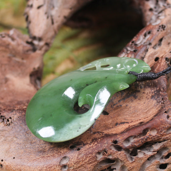 Manaia carved from Hapopo Pounamu - NZ Greenstone