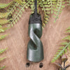 Hapopo Pounamu Toki twist pendant - NZ Greenstone