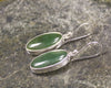 Roimata or Teardrop earrings carved from Hapopo Pounamu - NZ Greenstone