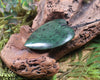 Heart carved from Hapopo Pounamu - NZ Greenstone