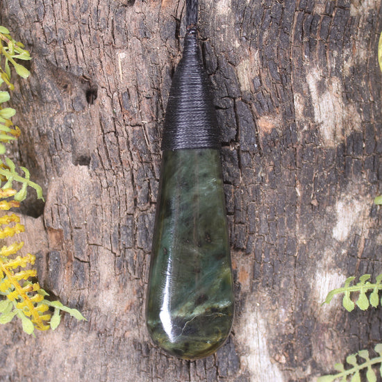 Rimu Pounamu Roimata Pendant - NZ Greenstone
