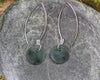 Porowhita Earrings carved from Kawakawa Pounamu - NZ Greenstone