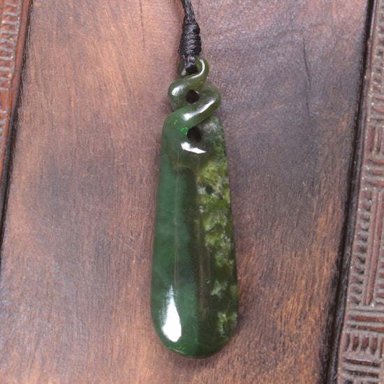 Rimu Pounamu Roimata Pendant - NZ Greenstone