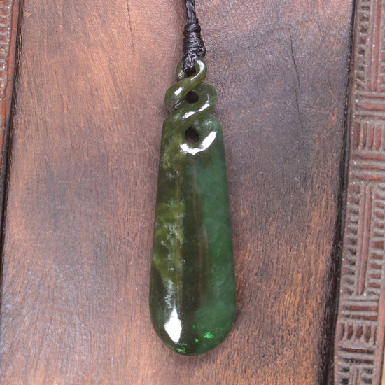 Rimu Pounamu Roimata Pendant - NZ Greenstone