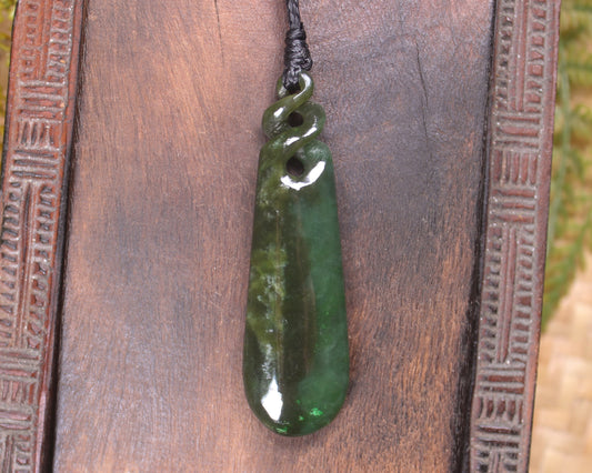 Rimu Pounamu Roimata Pendant - NZ Greenstone