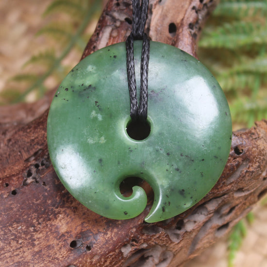 Koru carved from Hapopo Pounamu - NZ Greenstone