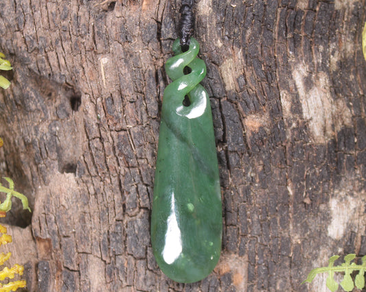 Hapopo Pounamu Roimata Pendant - NZ Greenstone