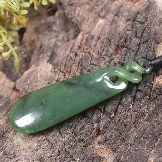 Hapopo Pounamu Roimata Pendant - NZ Greenstone