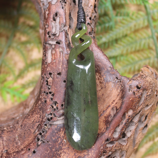 Rimu Pounamu Roimata Pendant - NZ Greenstone
